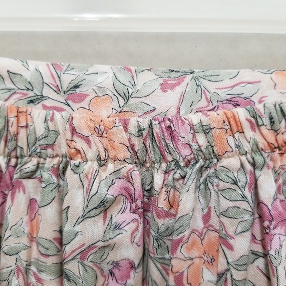 Urban Renewal skirt Medium floral print midi pockets anchor nautical buttons UO - Picture 7 of 9